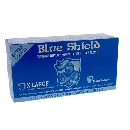 Nitrile Glove Blue Shield  Pack